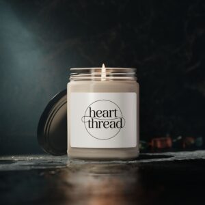Heart Thread Scented Soy Candle - Cozy Atmosphere for Home, Gifts for Her, Relaxation, Self-Care, Aromatherapy